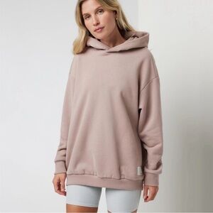 Vuori Restore Oversized Pink Hoodie M